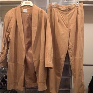 Genuine Suede Trench-coat with matching pants